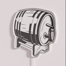 Charger l&#39;image dans la galerie, Vibrant Mead Lover&#39;s RGB Neon Sign with Fermented Keg Design