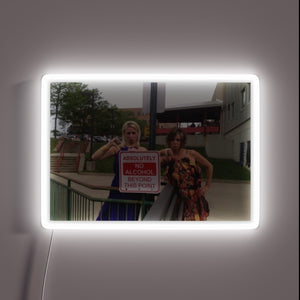 Amusing home decor warning sign for households with strict rules