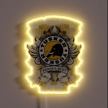 Charger l&#39;image dans la galerie, Tusker Beer Branding in Vibrant RGB Neon Sign Decoration Style