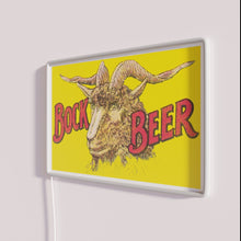 Charger l&#39;image dans la galerie, Vintage Kiewel-Bock Beer Retro Sign Illuminated in Bold RGB Neon Lighting