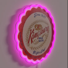 Charger l&#39;image dans la galerie, Retro vintage beer sign featuring Manitowoc and Sheboygan city graphics.