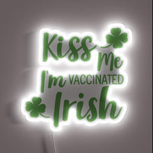 Charger l&#39;image dans la galerie, Vaccination Pride Sign in Vibrant Irish RGB Neon Style