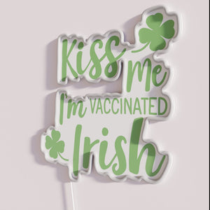 Fun Retro Vaccination Humor Neon Sign for Pub Decorations Bar