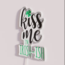 Charger l&#39;image dans la galerie, Fun Irish Love Sign with Color Changing Neon Lettering