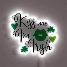 Charger l&#39;image dans la galerie, Colorful Irish pride expression in vibrant, glowing neon letters