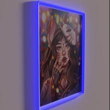 Charger l&#39;image dans la galerie, Japanese Kitsune Fox Spirit Neon Sign with Color-Changing RGB Effects