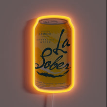 Charger l&#39;image dans la galerie, La Sober RGB Neon Sign in Vibrant, Customizable Color Options Available