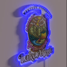 Charger l&#39;image dans la galerie, Lake Argyle Western Australia iconic scenic spot RGB neon light