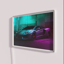 Charger l&#39;image dans la galerie, Eye-catching Lamborghini Aventador inspired vibrant RGB illuminated neon light decoration