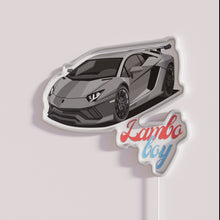 Charger l&#39;image dans la galerie, Brighten up your man cave with authentic Lamborghini logo signage