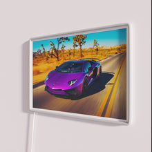 Charger l&#39;image dans la galerie, Vibrant Lambo Desert inspired RGB neon LED wall art decor