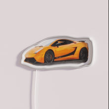 Charger l&#39;image dans la galerie, Retro Italian Lambo Superleggera car neon sign with vibrant RGB colors