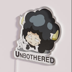 Brighten up your space with bold Lambo Unbothered LED Sign