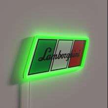 Charger l&#39;image dans la galerie, Eye-catching Italian automotive flair decor with vibrant color-changing LED technology