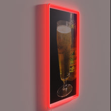 Charger l&#39;image dans la galerie, Neon RGB bar decor featuring iconic Landshark beer logo graphic.