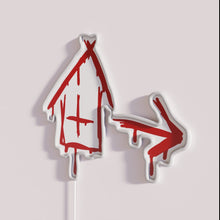 Charger l&#39;image dans la galerie, Vibrant LED neon safehouse decoration inspired by L4D survival horror.