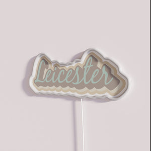 Customizable Leicester North Carolina Asheville NC WNC Color Changing Neon Sign
