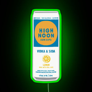 Lemon High Noon RGB neon sign green