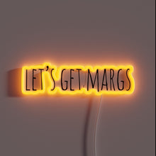 Charger l&#39;image dans la galerie, Neon bar sign: Let&#39;s Get Margs, Bold Red and Blue Letters