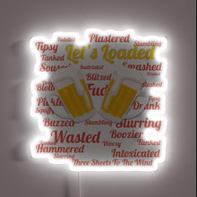 Charger l&#39;image dans la galerie, Neon party decor sign with colorful LED beer theme design