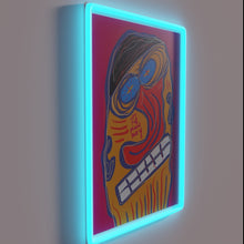 Charger l&#39;image dans la galerie, Add vibrant ambiance with colorful &#39;let the music play&#39; neon light