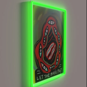 RGB Neon Sign: Let Live Music Fill Your Heart Vibrantly