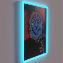 Charger l&#39;image dans la galerie, Let the Music Play Vibrant Colorful Neon Wall Art Decoration Sign