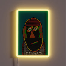 Charger l&#39;image dans la galerie, Vibrant RGB neon sign with musical notes in motion