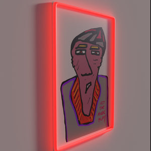 Create a vibrant atmosphere with this LED neon music sign.