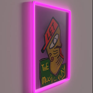 Let the Music Play with Vibrant RGB Neon Sign Lighting