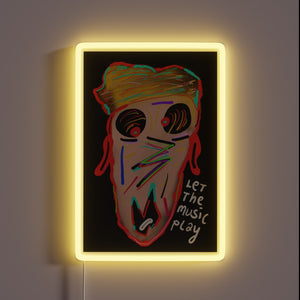 Add vibrant glow to your space with this music-inspired neon sign