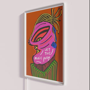 Add Vibrant Nighttime Elegance with Our Music Play LED Sign