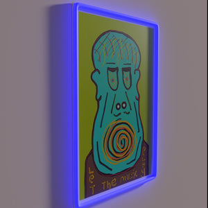 Let the music live on with vibrant colorful glow.