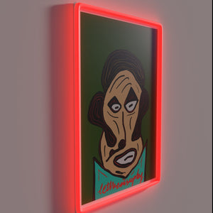 Let the Music Play in Vibrant Colorful Neon Sign Ambiance