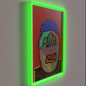 Add vibrant glow with our RGB let the music play sign