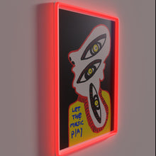 Charger l&#39;image dans la galerie, Let the Music Play Vibrant LED Neon Wall Decor Sign