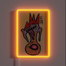 Charger l&#39;image dans la galerie, Colorful illuminated sign with musical notes and glowing neon letters