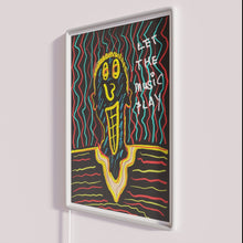 Charger l&#39;image dans la galerie, Vibrant colorful LED neon light up music wall decor statement