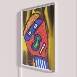 Let the Music Play Vibrant Neon Wall Decor Sign Light