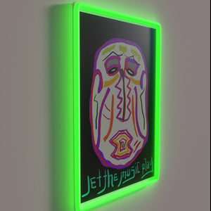 Add vibrant colorful ambiance with this musical LED wall decor.