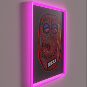 Let the Music Play Vibrant Color Changing RGB Neon Wall Sign