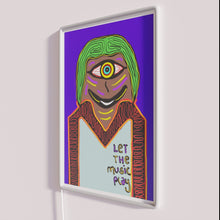 Charger l&#39;image dans la galerie, Vibrant colorful let the music play neon LED wall art