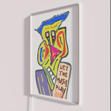 Charger l&#39;image dans la galerie, Vibrant LED neon sign featuring musical notes in colorful display