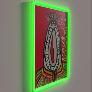 Add vibrant rhythm to your space with this glowing sign.