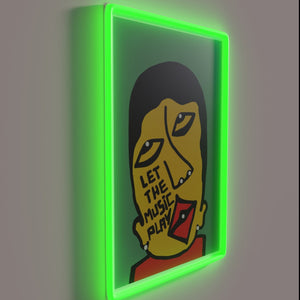 Colorful RGB Neon Sign Encourages Music Lovers to Let Loose Freely