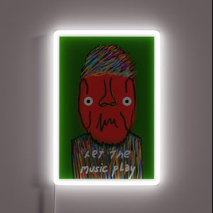 Add vibrant glow to your space with this musical sign.