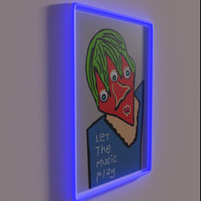 Charger l&#39;image dans la galerie, Let the Music Play Vibrant RGB LED Wall Decor Sign