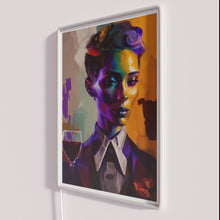 Charger l&#39;image dans la galerie, Retro LGBTQ+ Bar Decoration, Rainbow Colored Wine Enthusiasts Sign Gift.