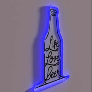 Neon Sign for the Fun-Loving Adventurer's Good Life Quote Inspiration.