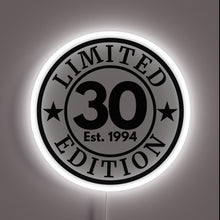 Charger l&#39;image dans la galerie, 30th Birthday Limited Edition RGB Neon Sign Celebration Gift Decoration